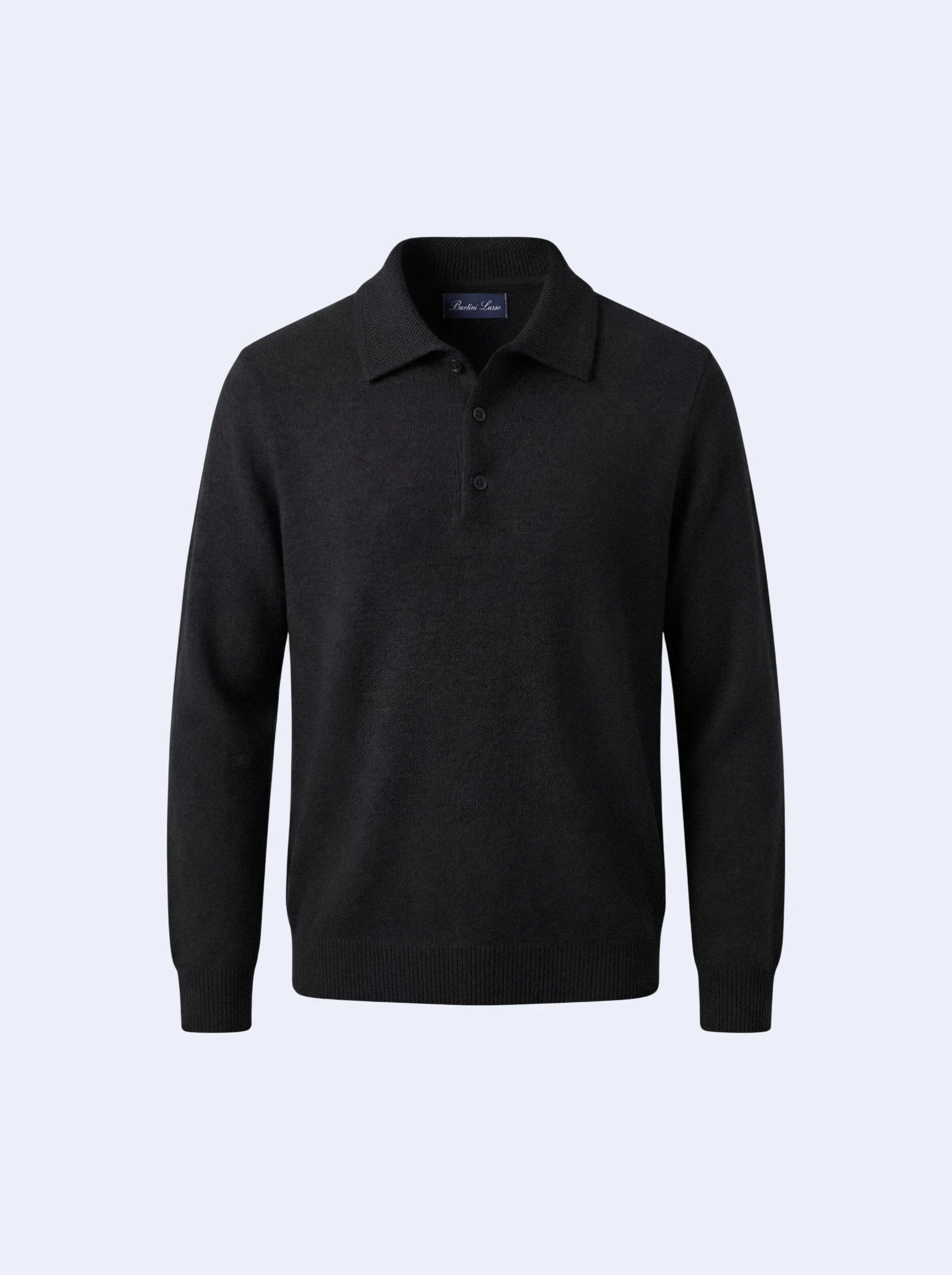 Cashmere Polo Black