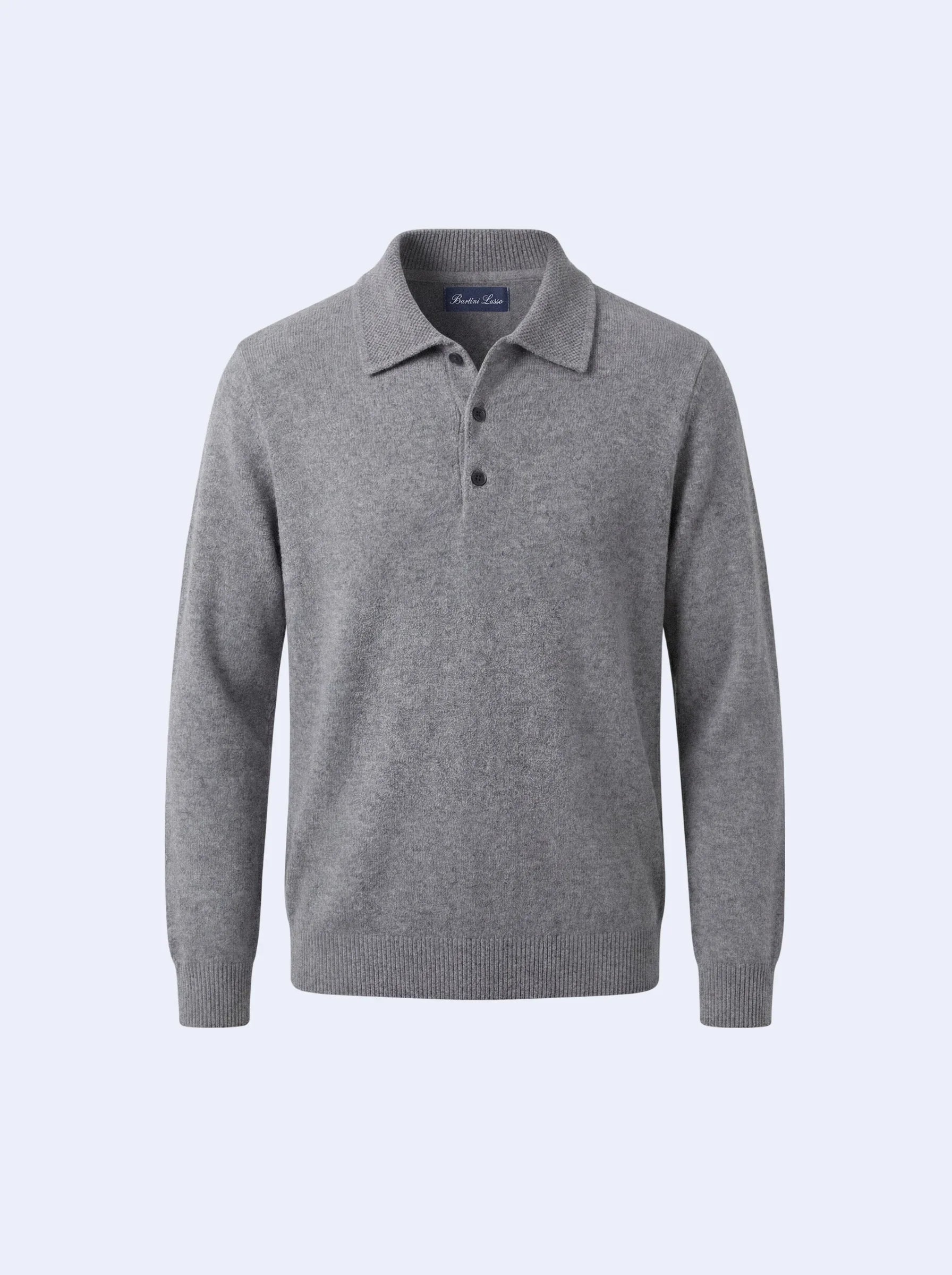 Cashmere Polo Grey