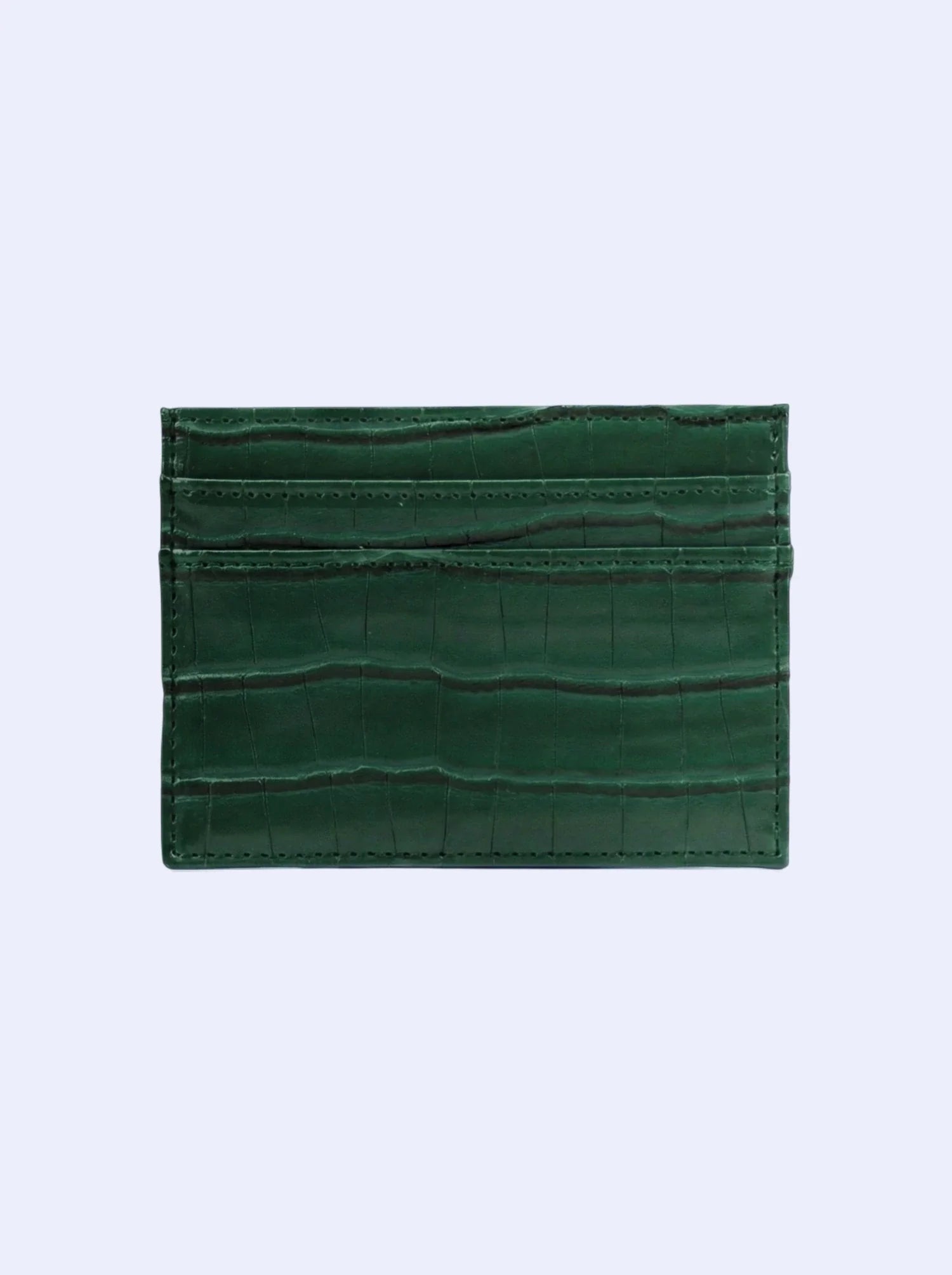 Forest Green Croc Cardholder