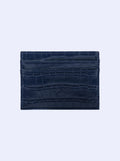 Navy Croc Cardholder