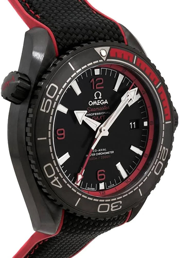 Omega Seamaster Planet Ocean GMT "Deep Black" Red
