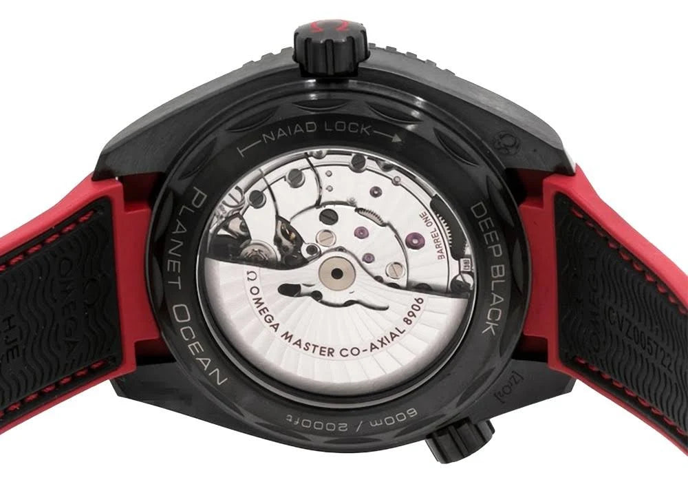 Omega Seamaster Planet Ocean GMT "Deep Black" Red